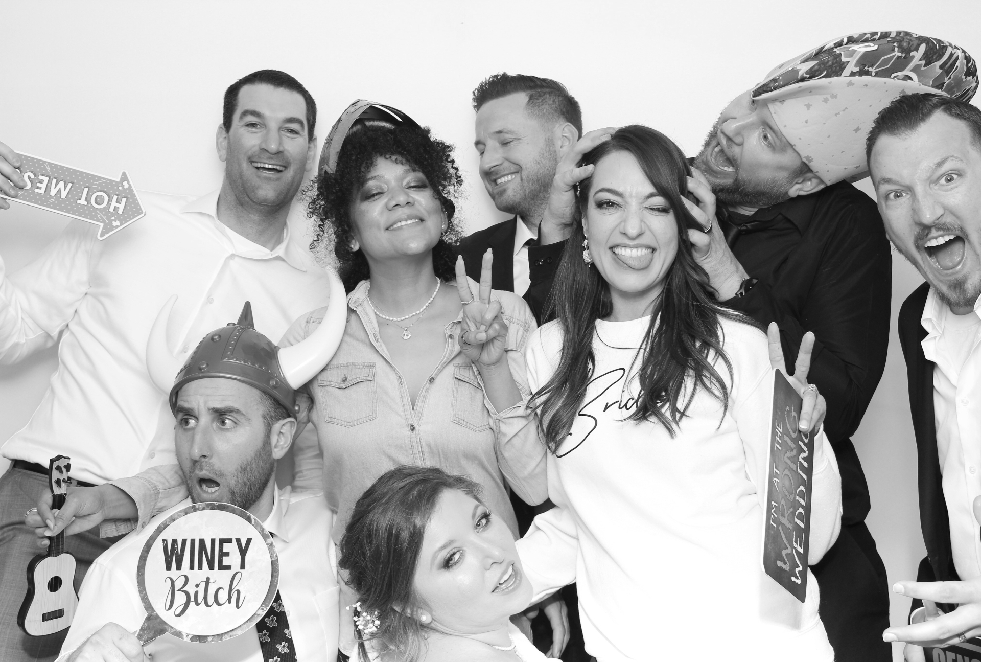 Wedding guests portrait