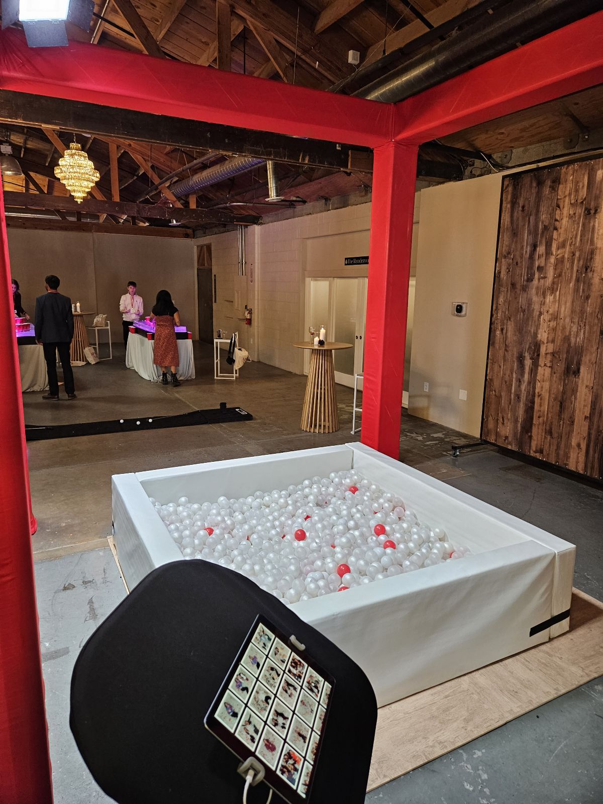Ball pit installation at venue