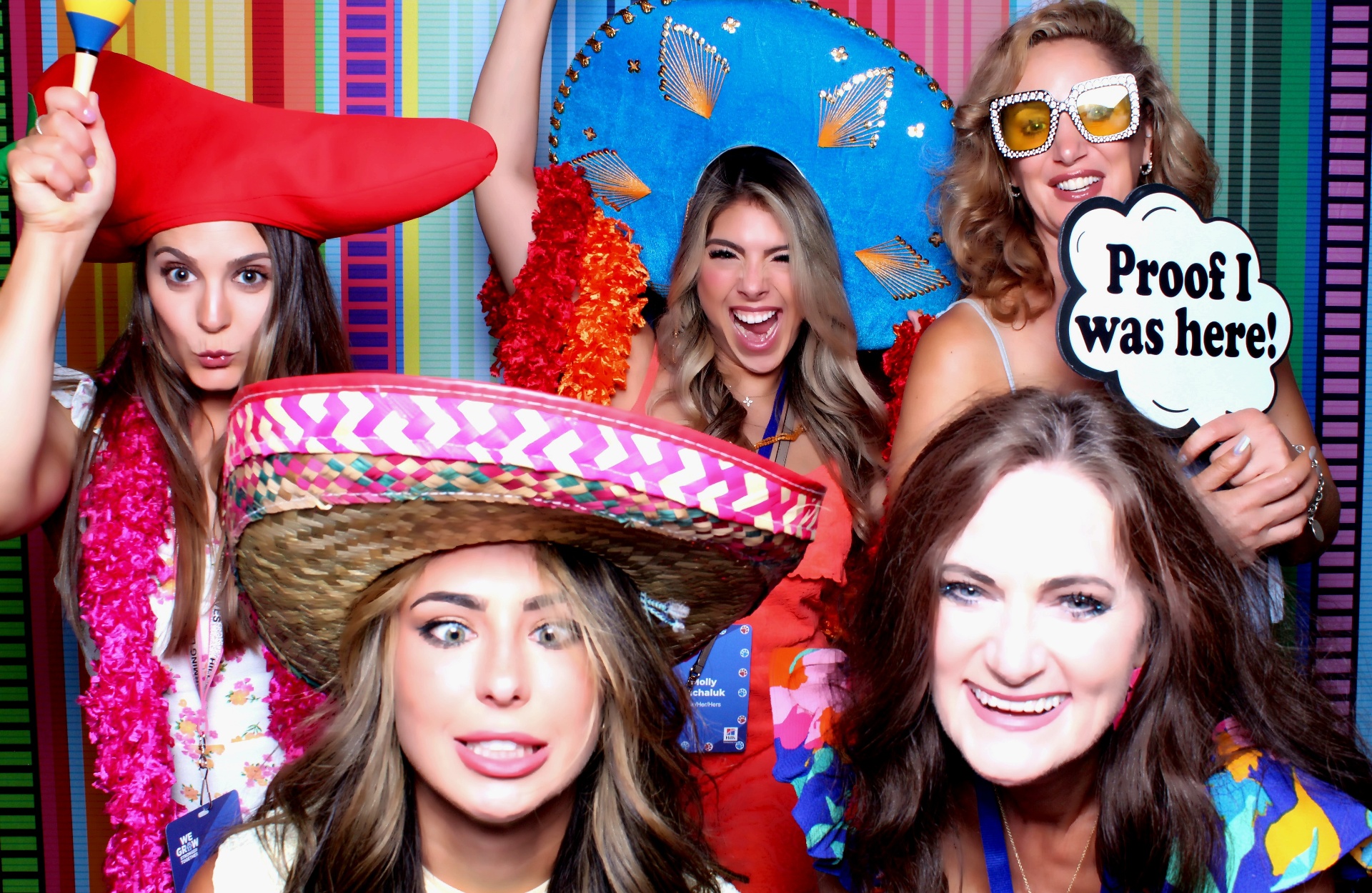 Corporate fiesta prop table