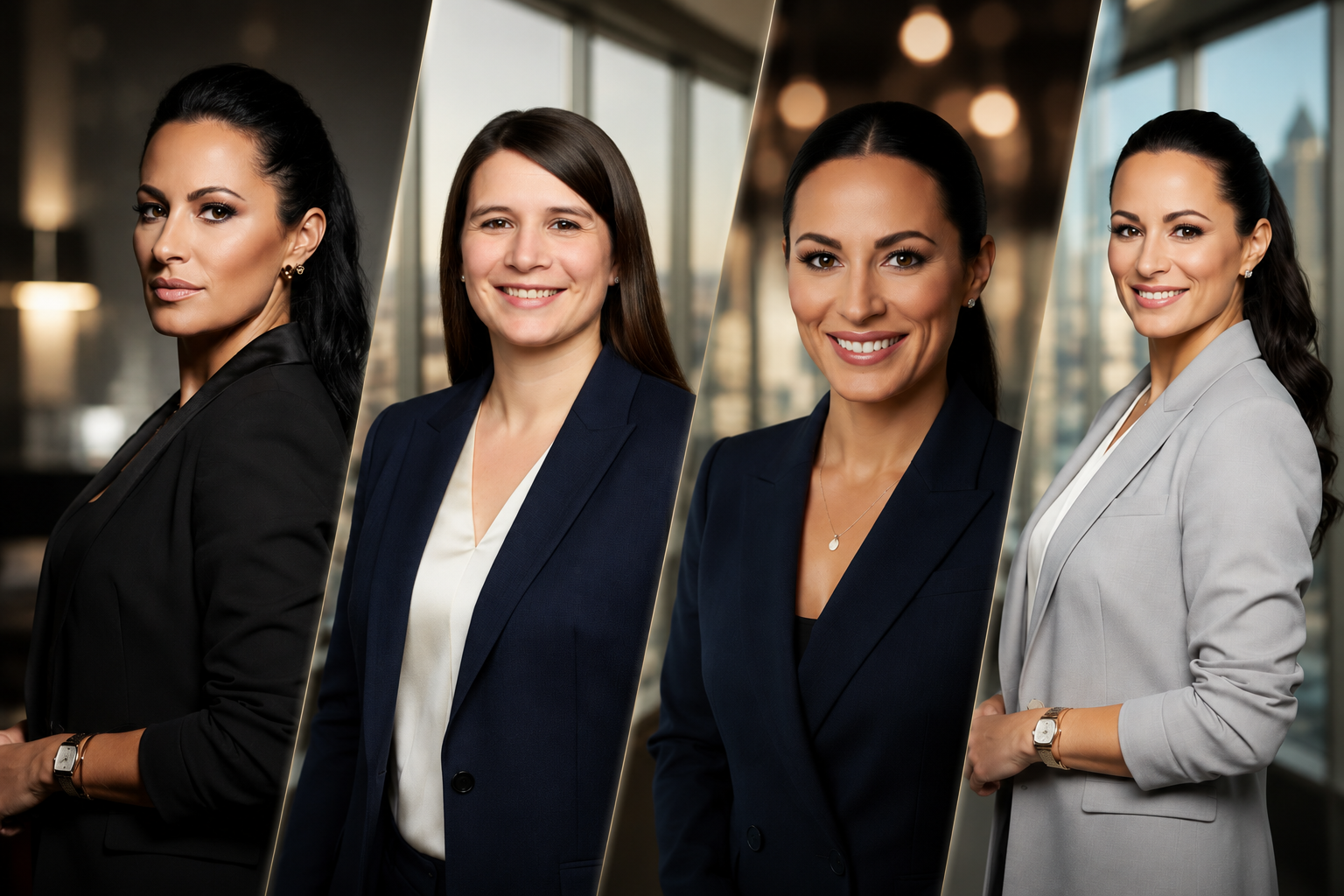 AI-generated professional headshots created at a branded event