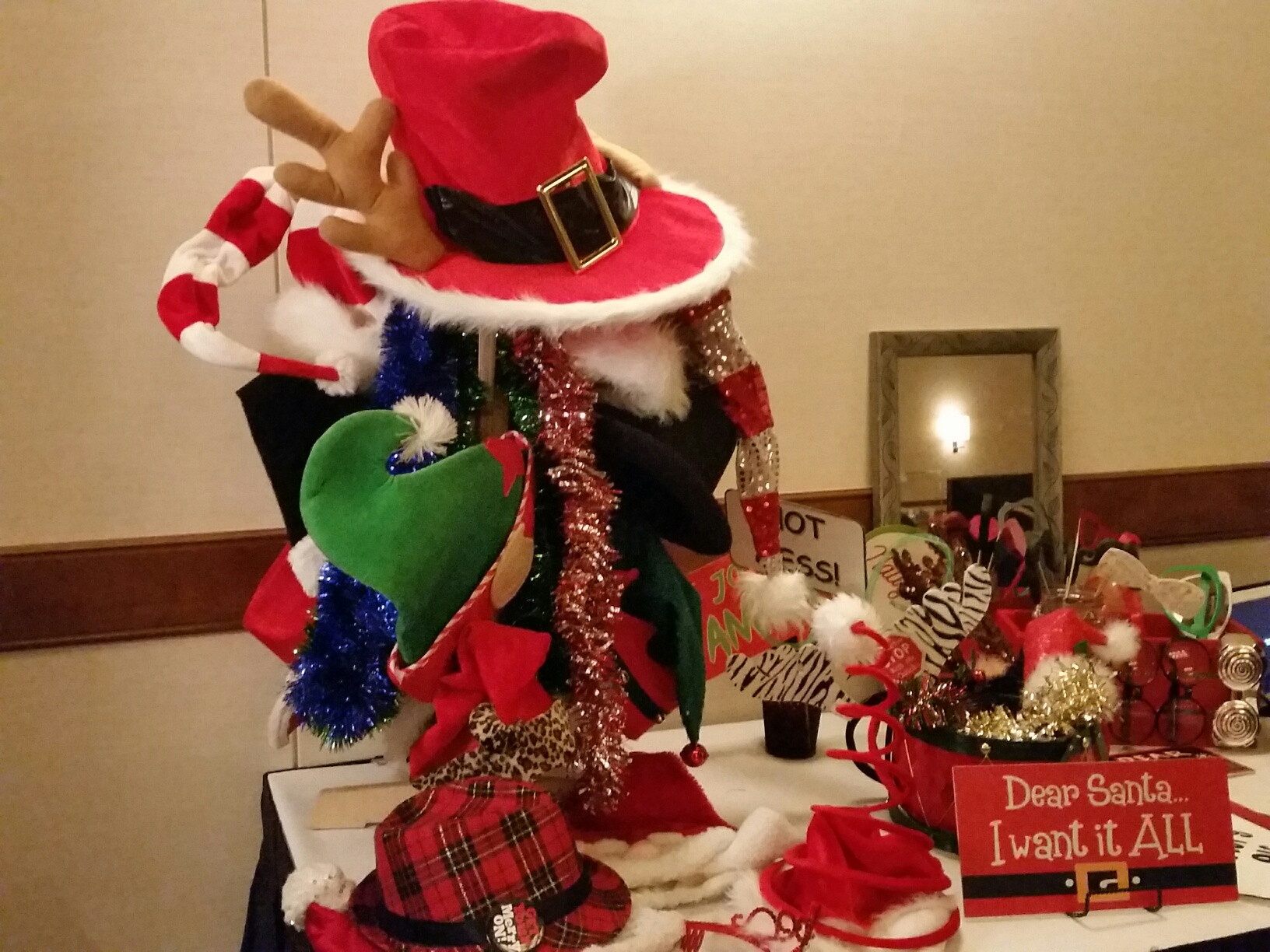 Santa themed props