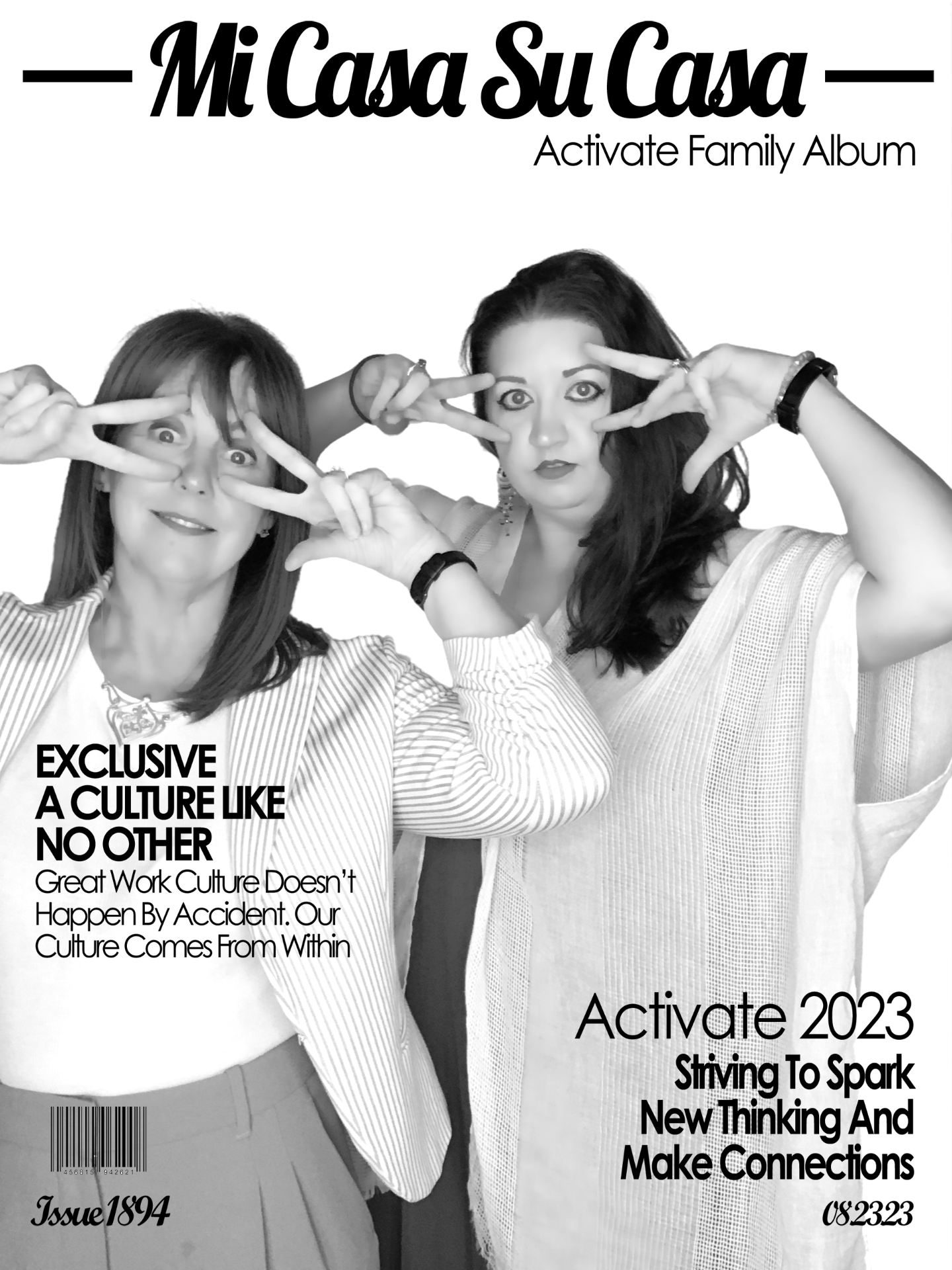 Corporate magazine cover activation