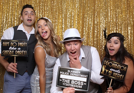 Gold Sequins Gatsby hanging backdrop