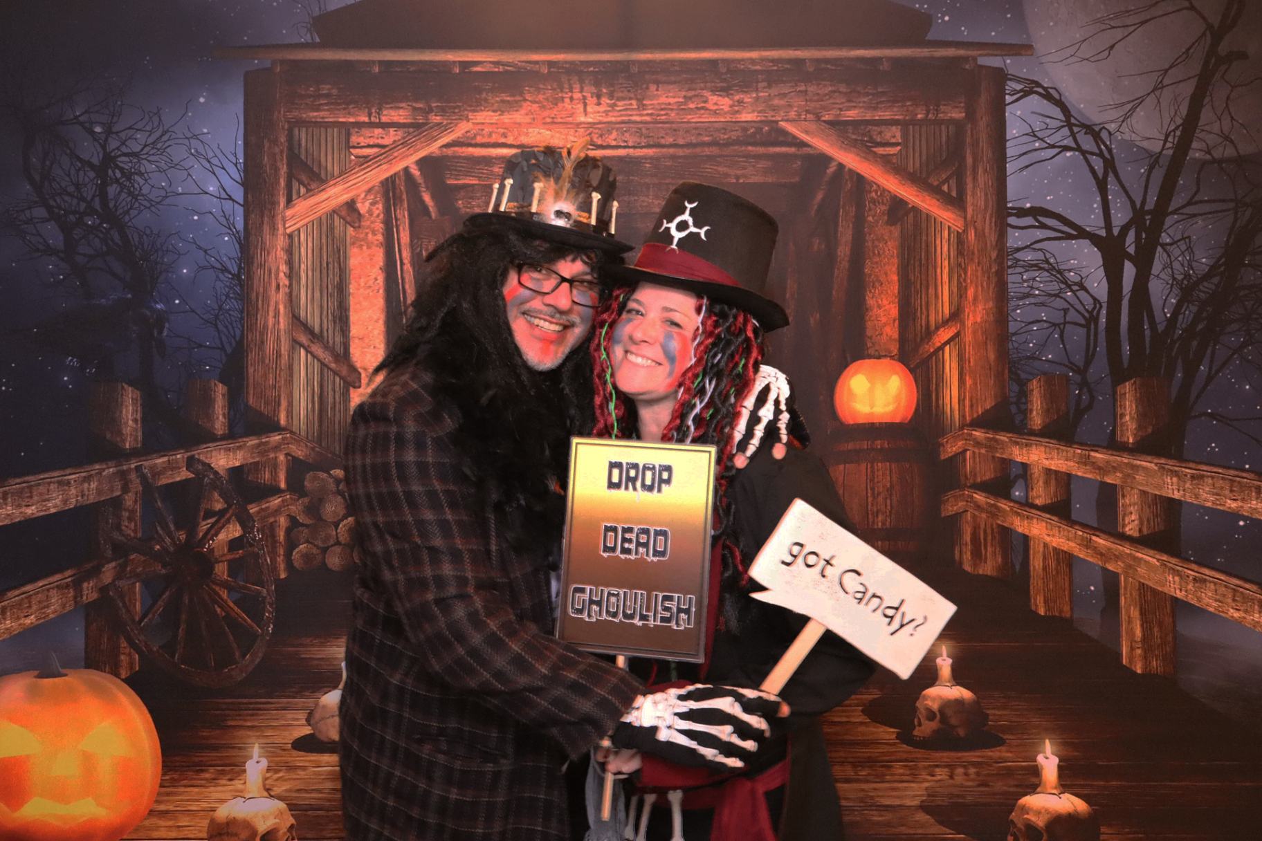 Halloween themed booth