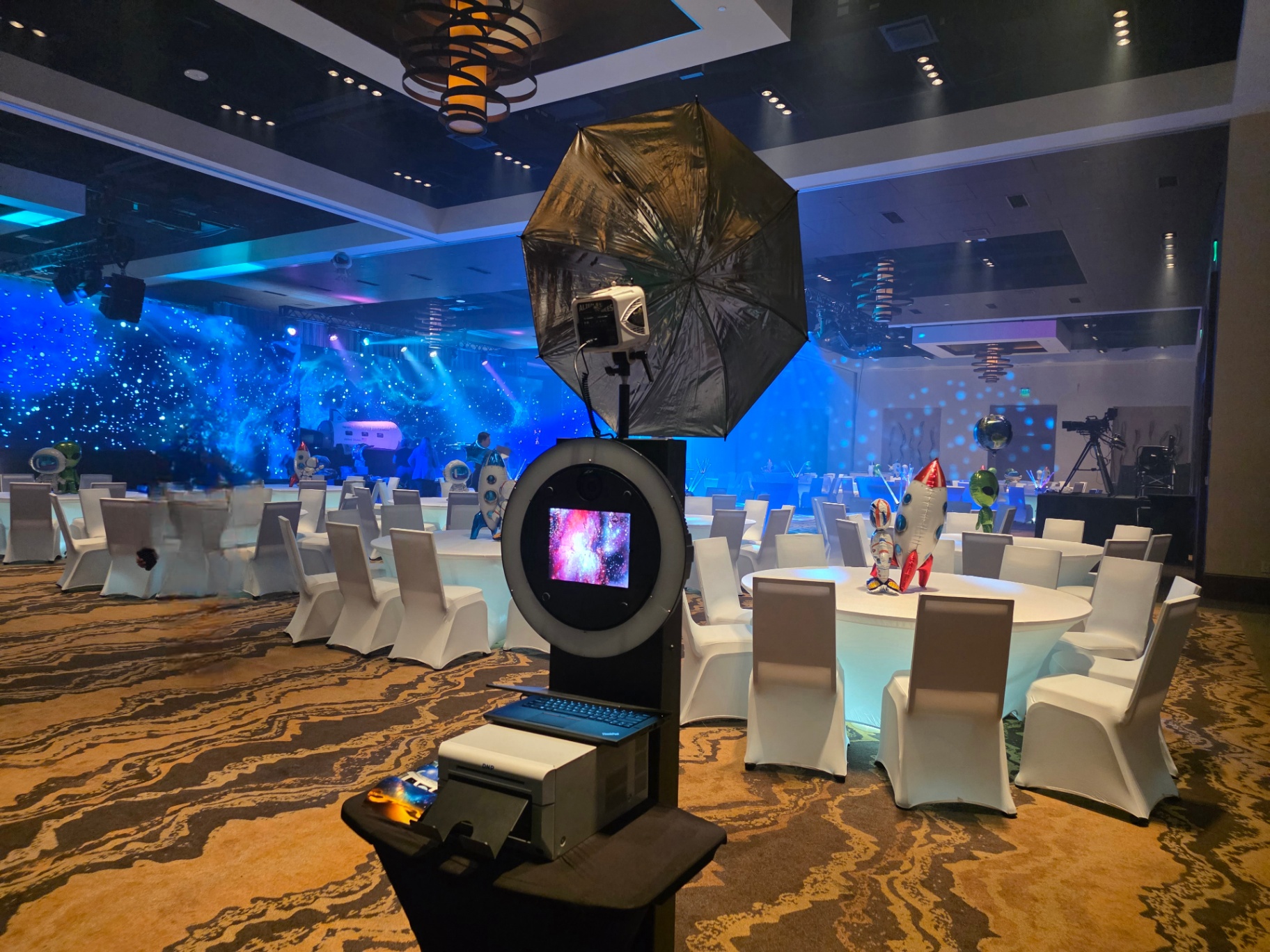 Space themed corporate event