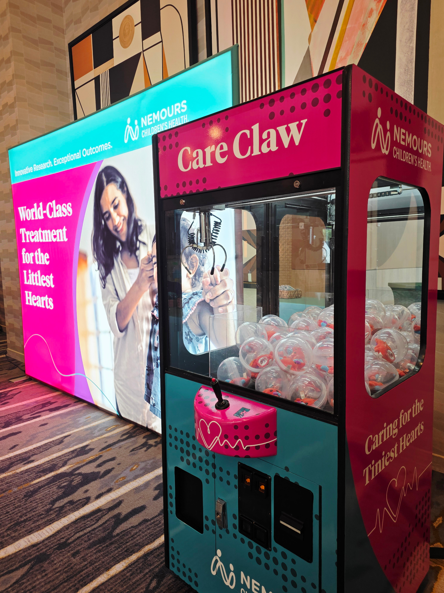 Nemours Care Claw machine