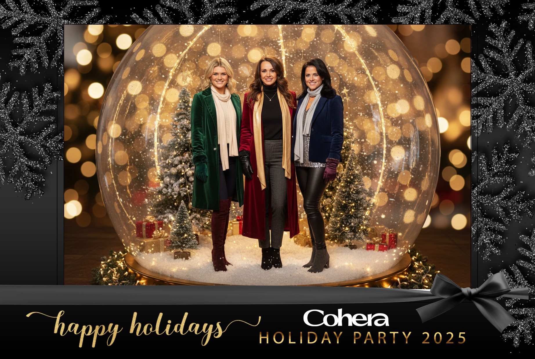Holiday snowglobe experience