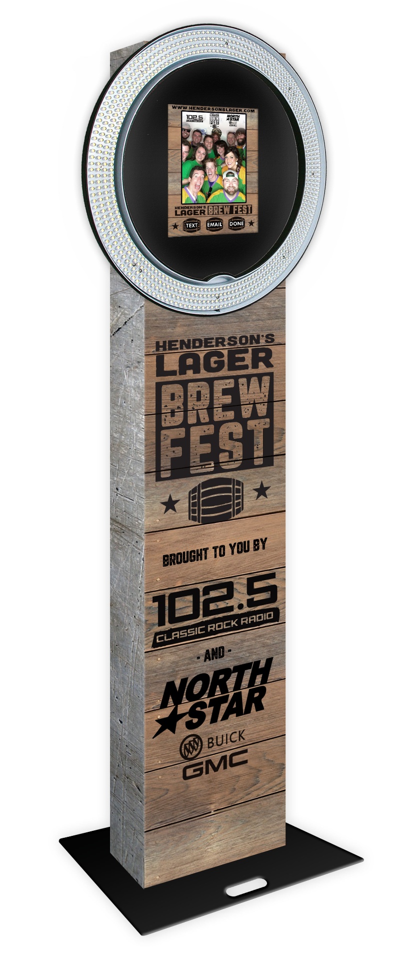Henderson's Lager Brew Fest custom branded booth