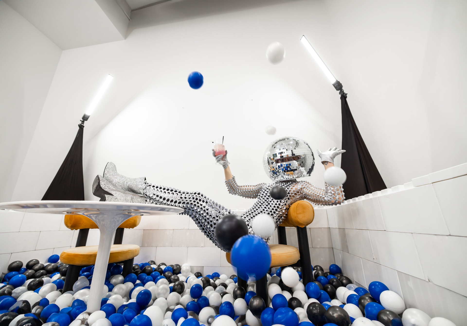 Disco ball pit experience